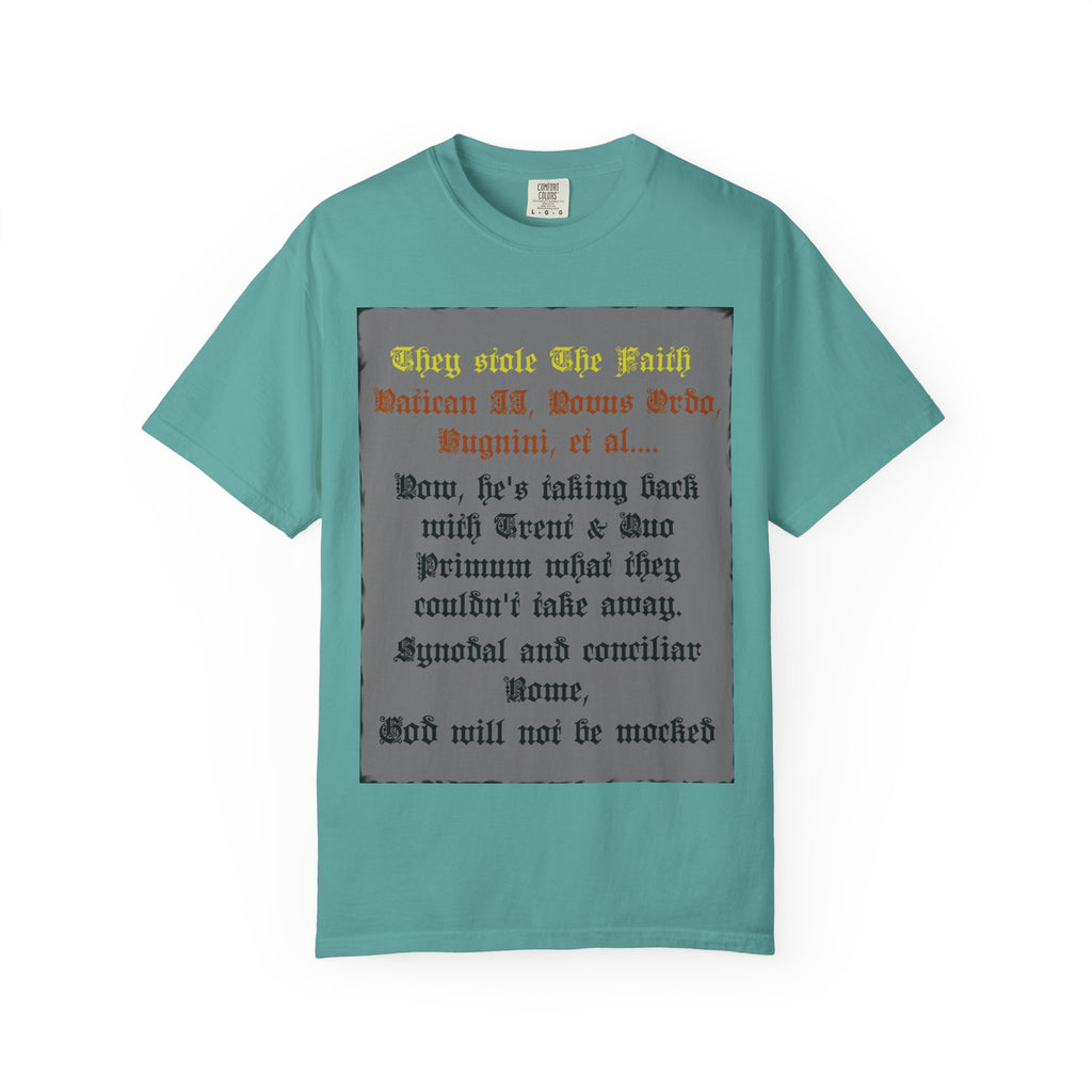 Traditional Latin T-shirt — "Taking Back Trent & Quo Primum"
