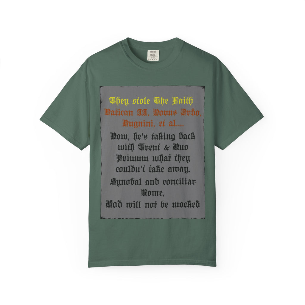 Traditional Latin T-shirt — "Taking Back Trent & Quo Primum"