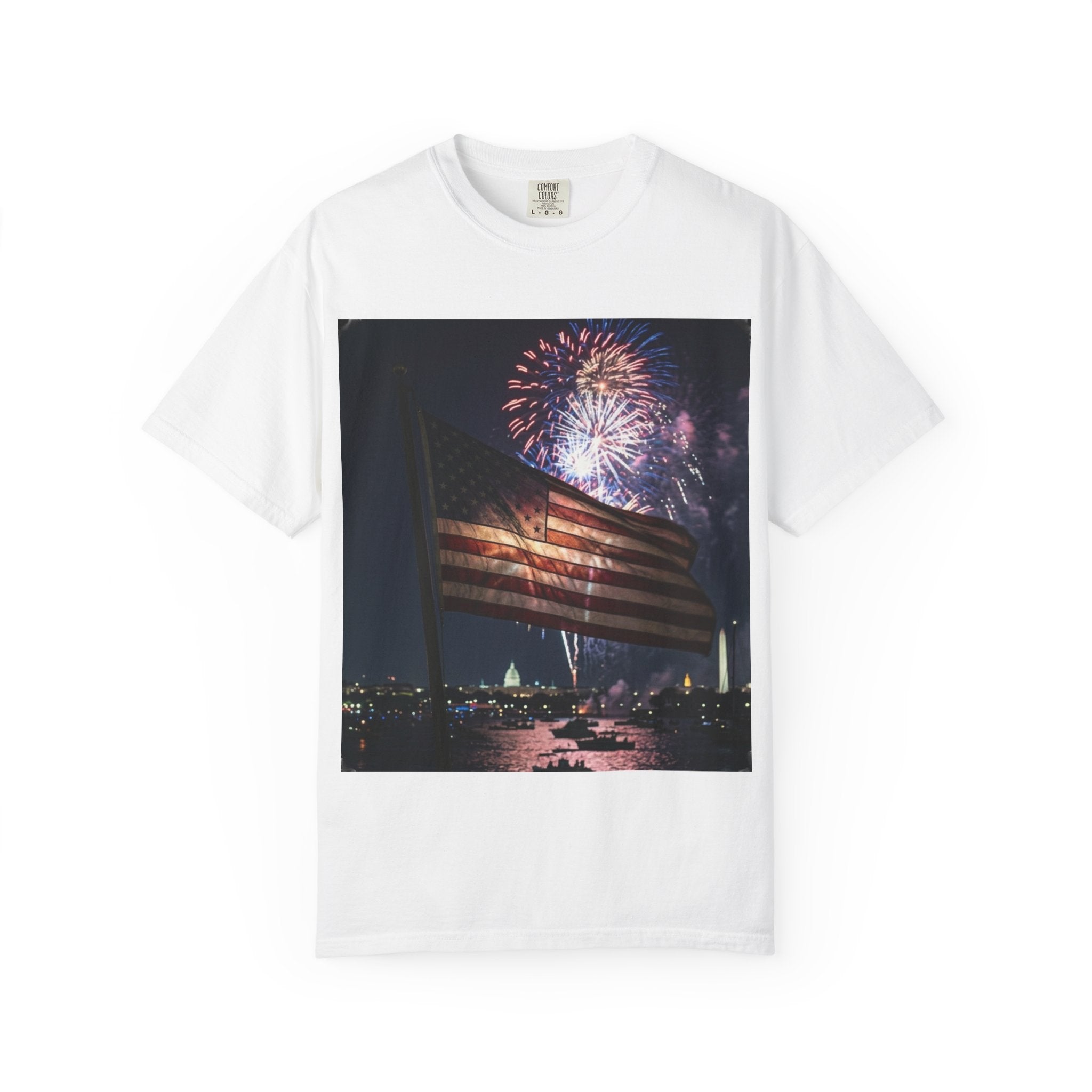 Patriotic 4th of July Fireworks over D.C.
