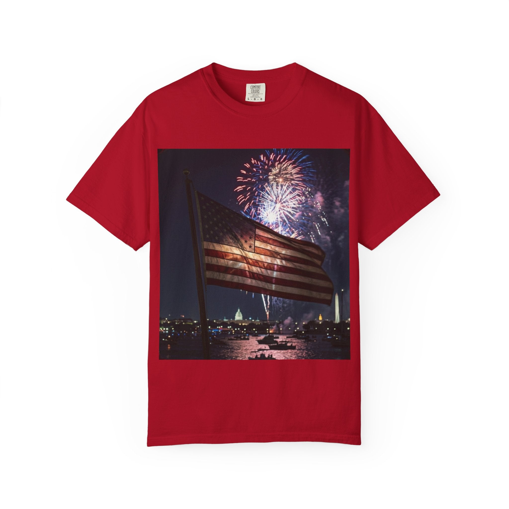 Patriotic 4th of July Fireworks over D.C.