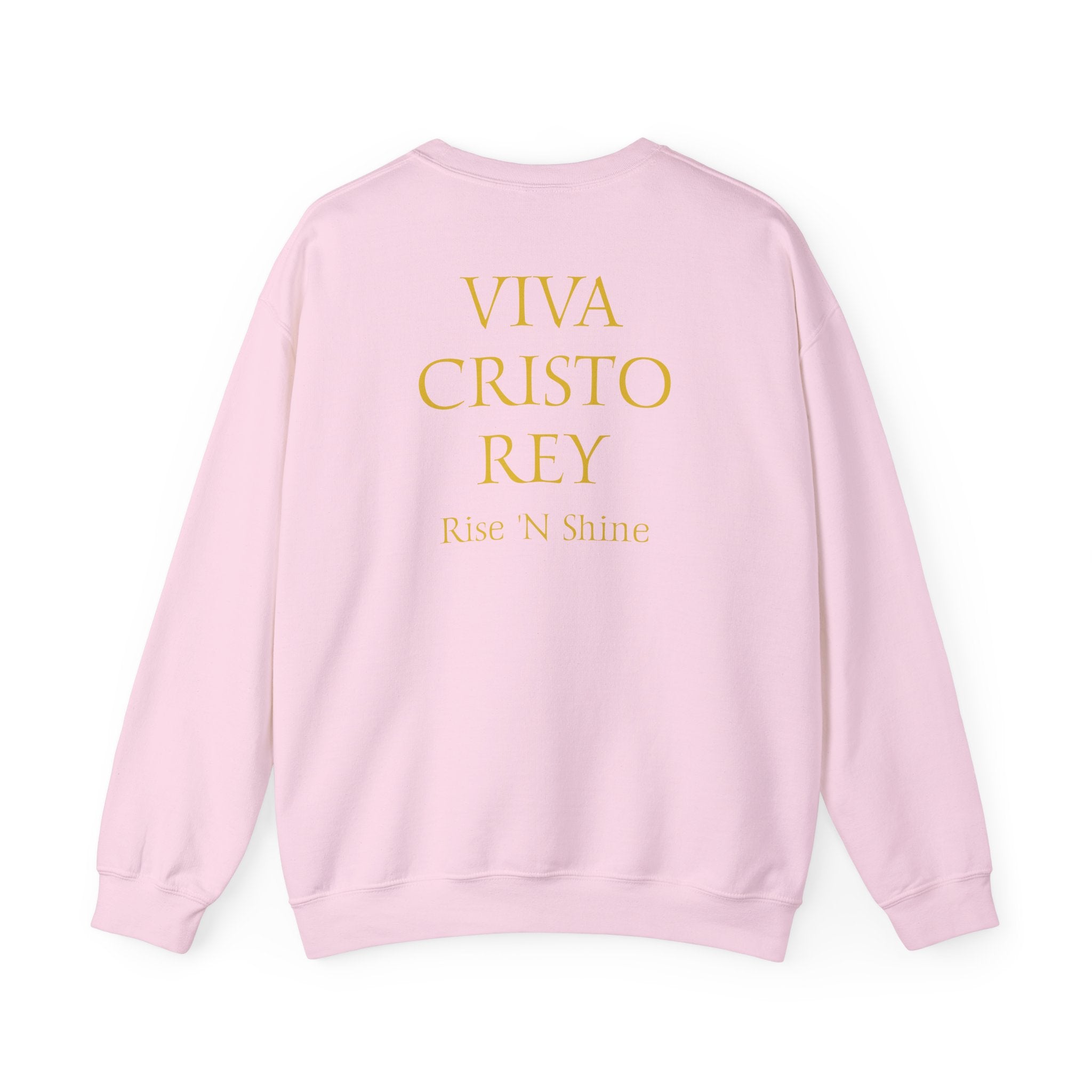 Christian Knight Crewneck Sweatshirt — 'Amen' Sunrise Prayer Battlefield Design