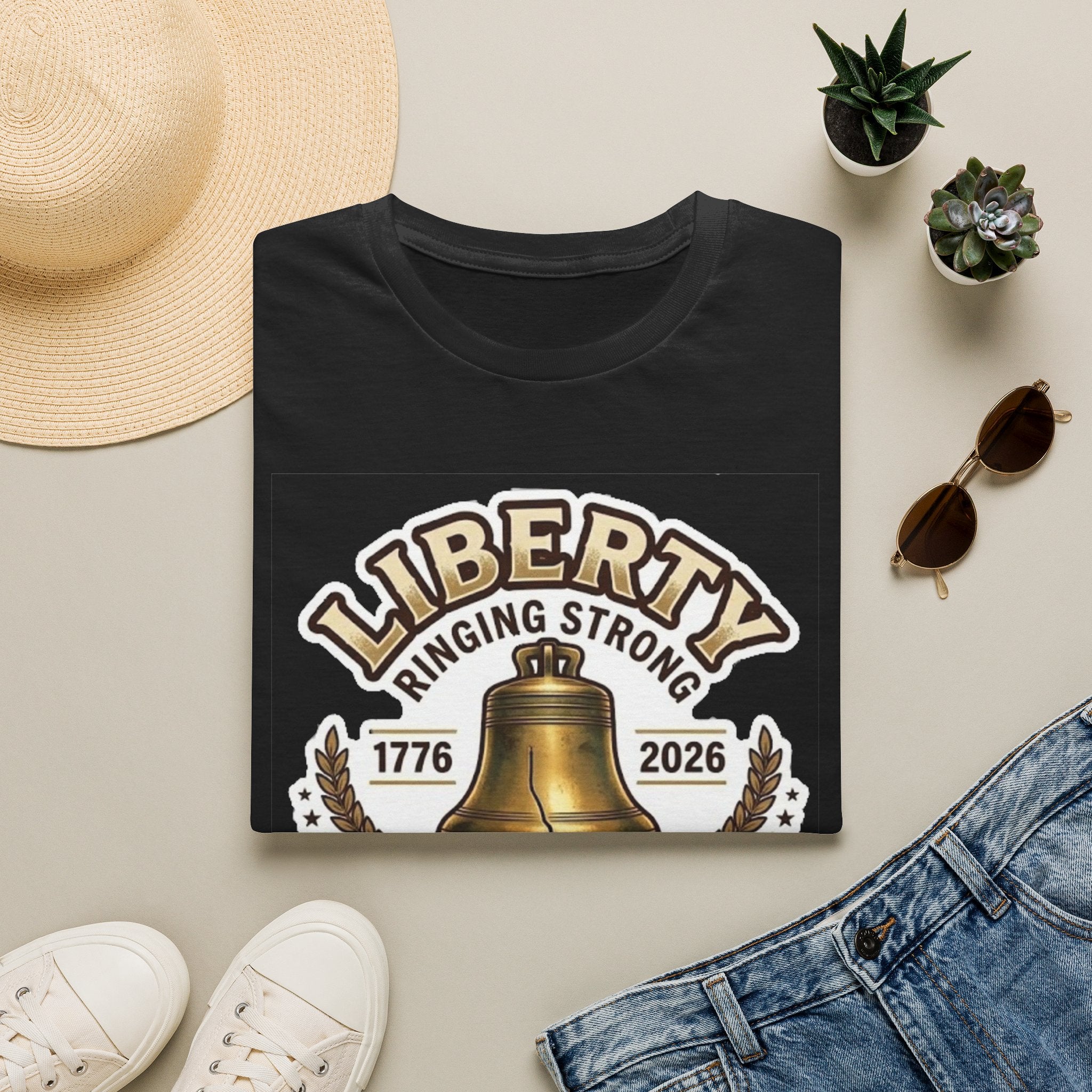 Liberty Ringing Strong 250 Years T-Shirt — USA Anniversary Tee