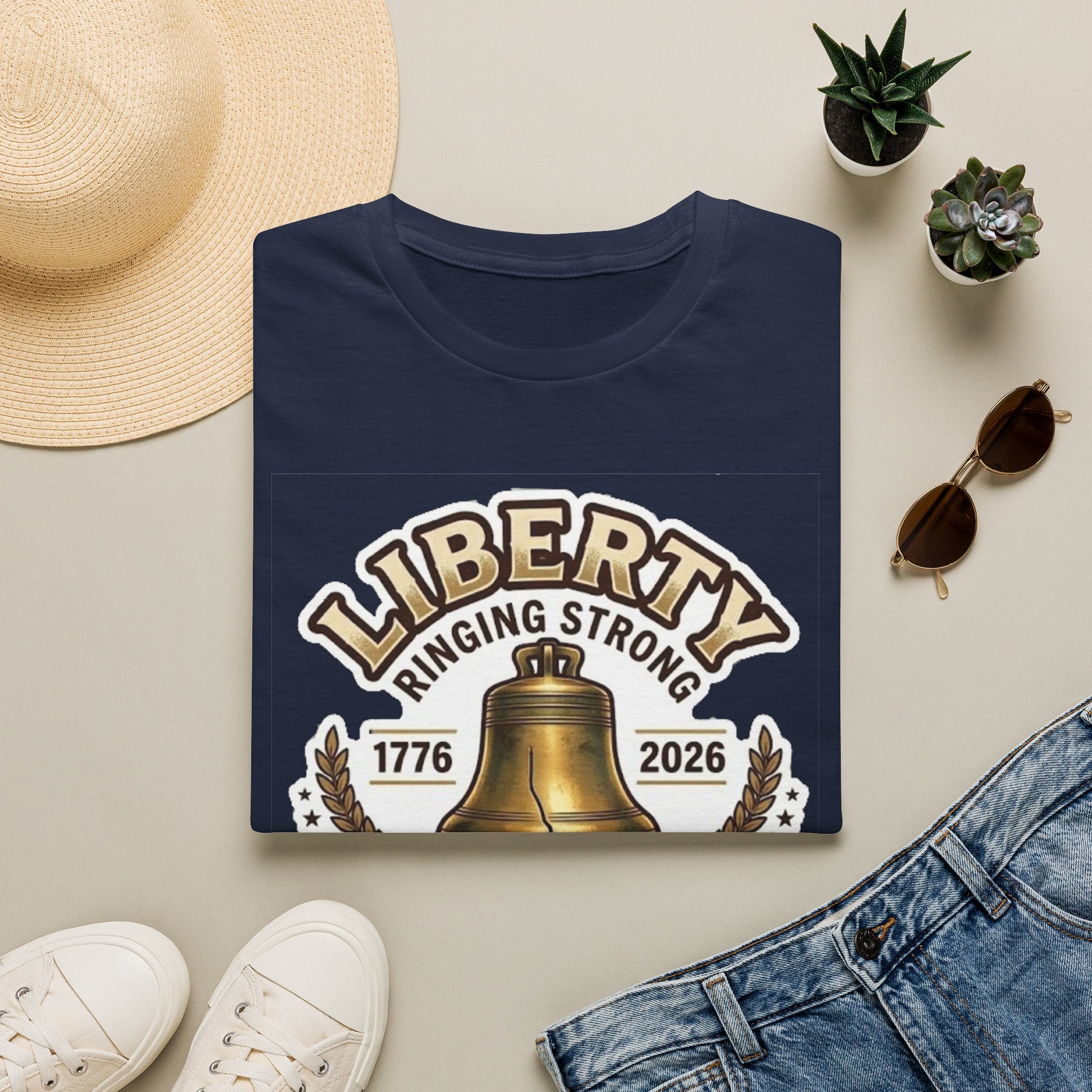 Liberty Ringing Strong 250 Years T-Shirt — USA Anniversary Tee