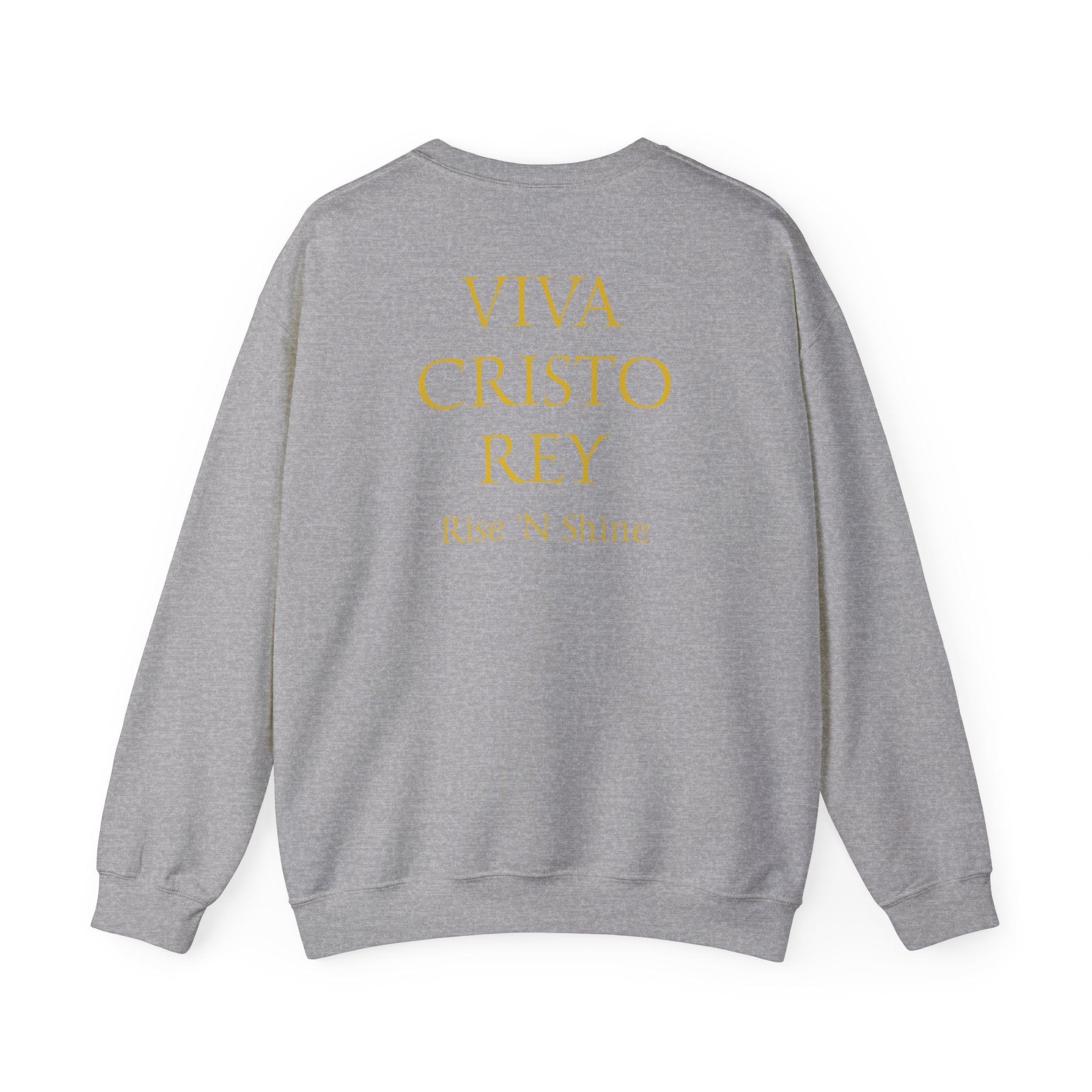 Christian Knight Crewneck Sweatshirt — 'Amen' Sunrise Prayer Battlefield Design