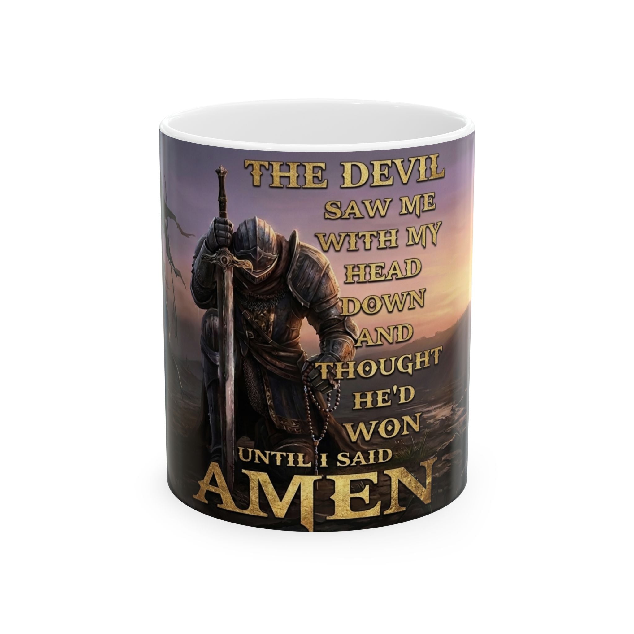 Amen Prayer Mug — Christian Faith Inspirational Coffee Cup (11oz/15oz)