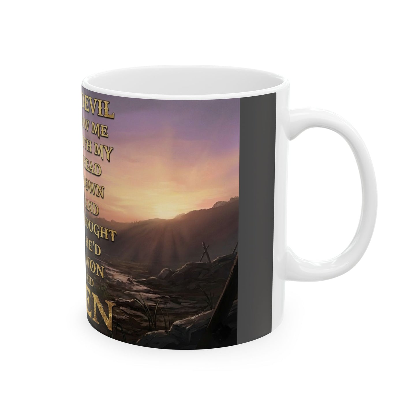 Amen Prayer Mug — Christian Faith Inspirational Coffee Cup (11oz/15oz)