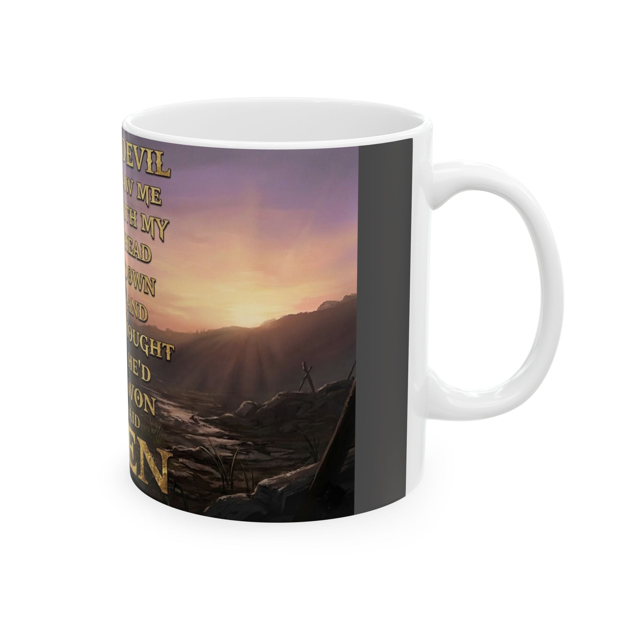 Amen Prayer Mug — Christian Faith Inspirational Coffee Cup (11oz/15oz)