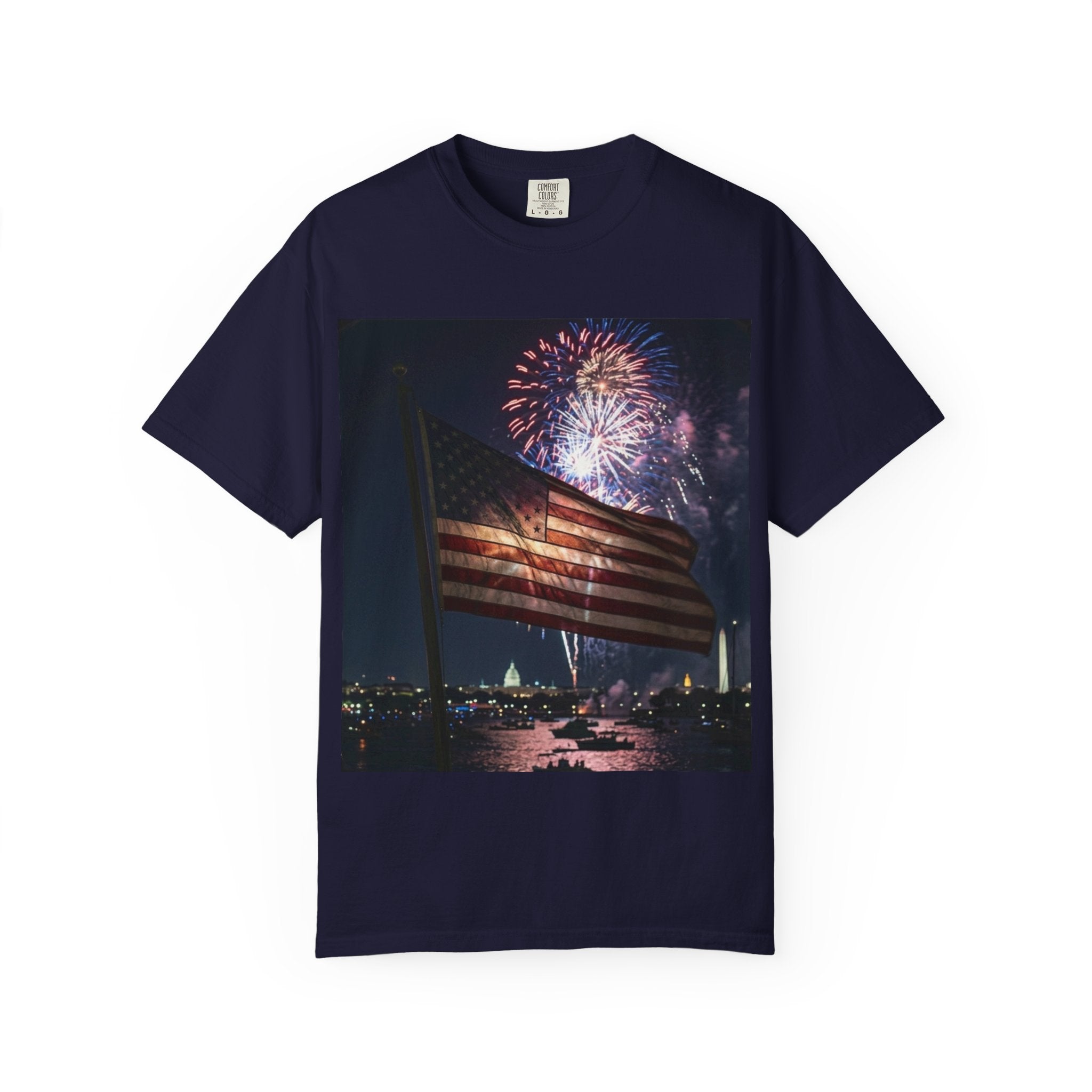Patriotic 4th of July Fireworks over D.C.