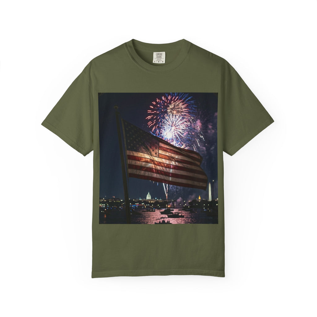 Patriotic 4th of July Fireworks over D.C.