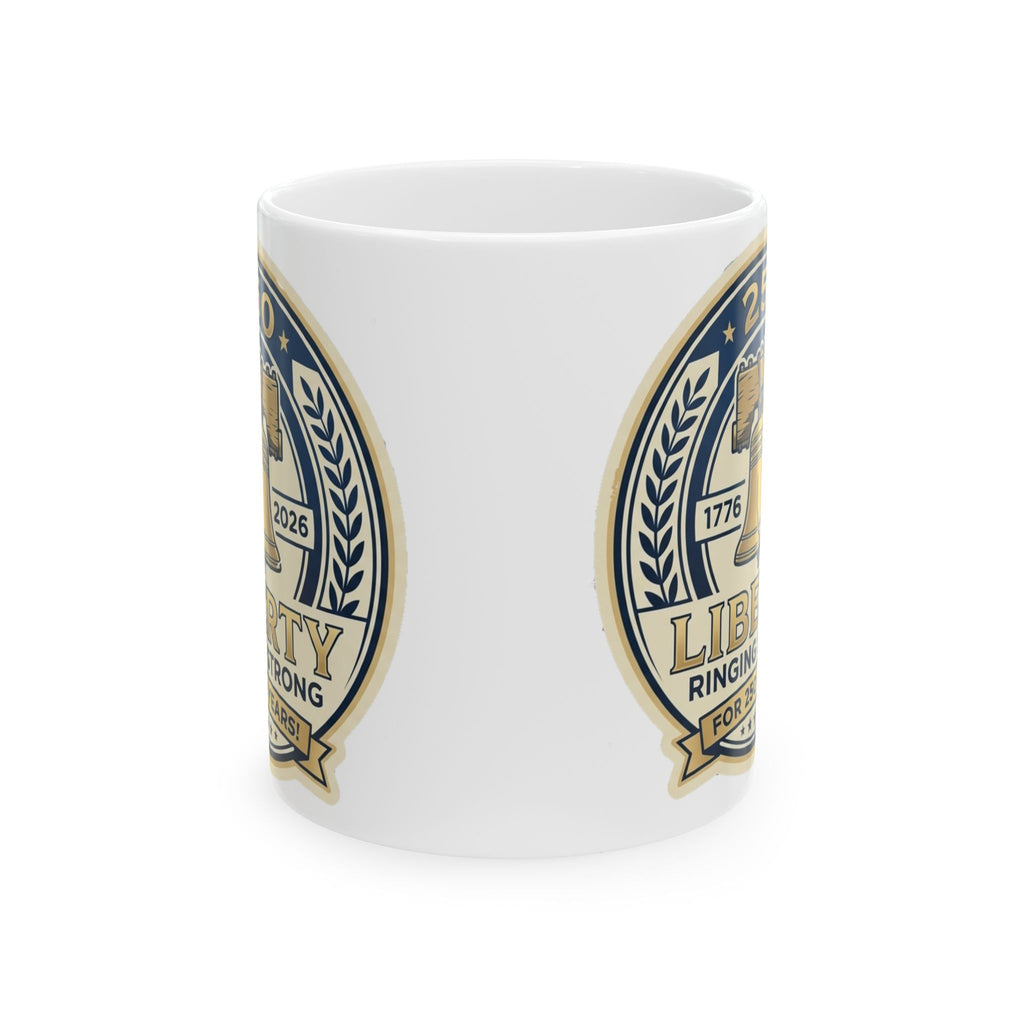 Liberty Seal Ceramic Mug – Vintage Patriotic Emblem Coffee Cup (11oz, 15oz)