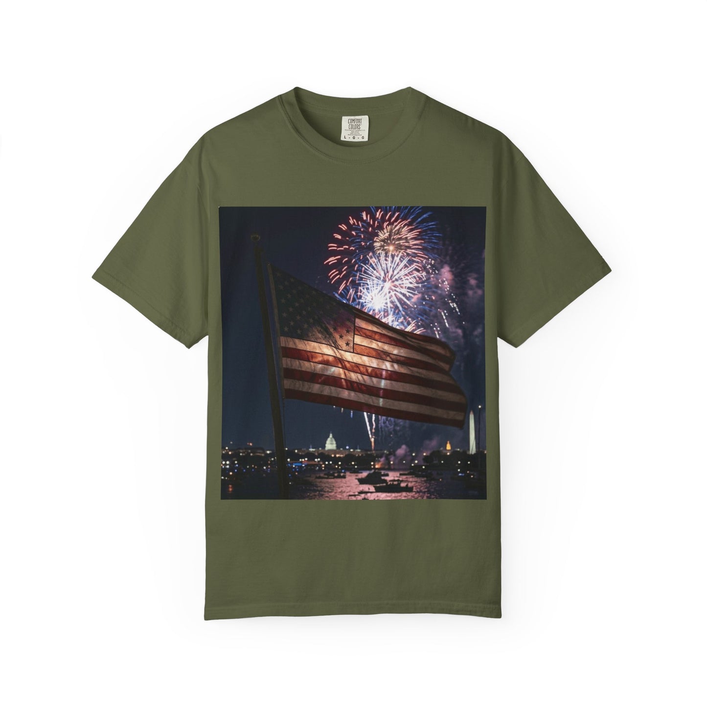 Patriotic 4th of July Fireworks over D.C.