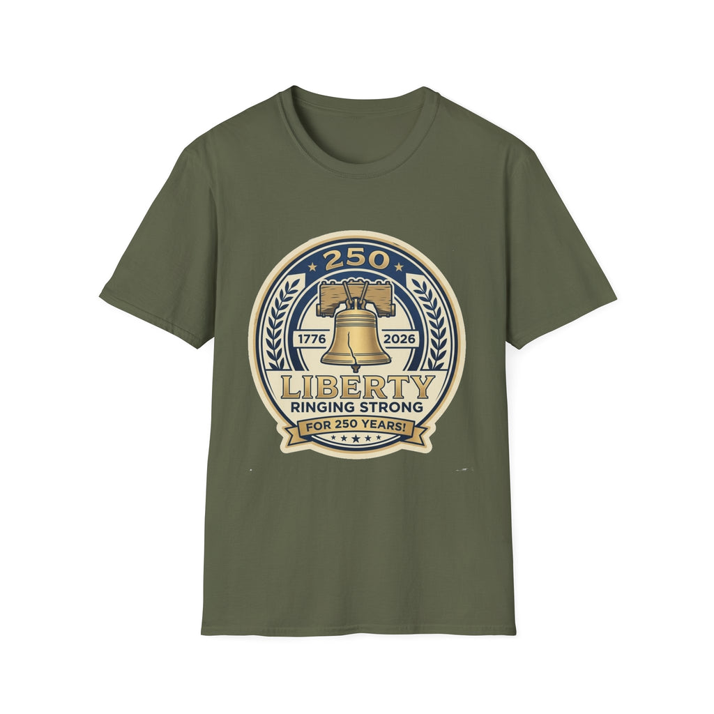 Liberty Bell Unisex Softstyle T-Shirt – USA 250th Anniversary
