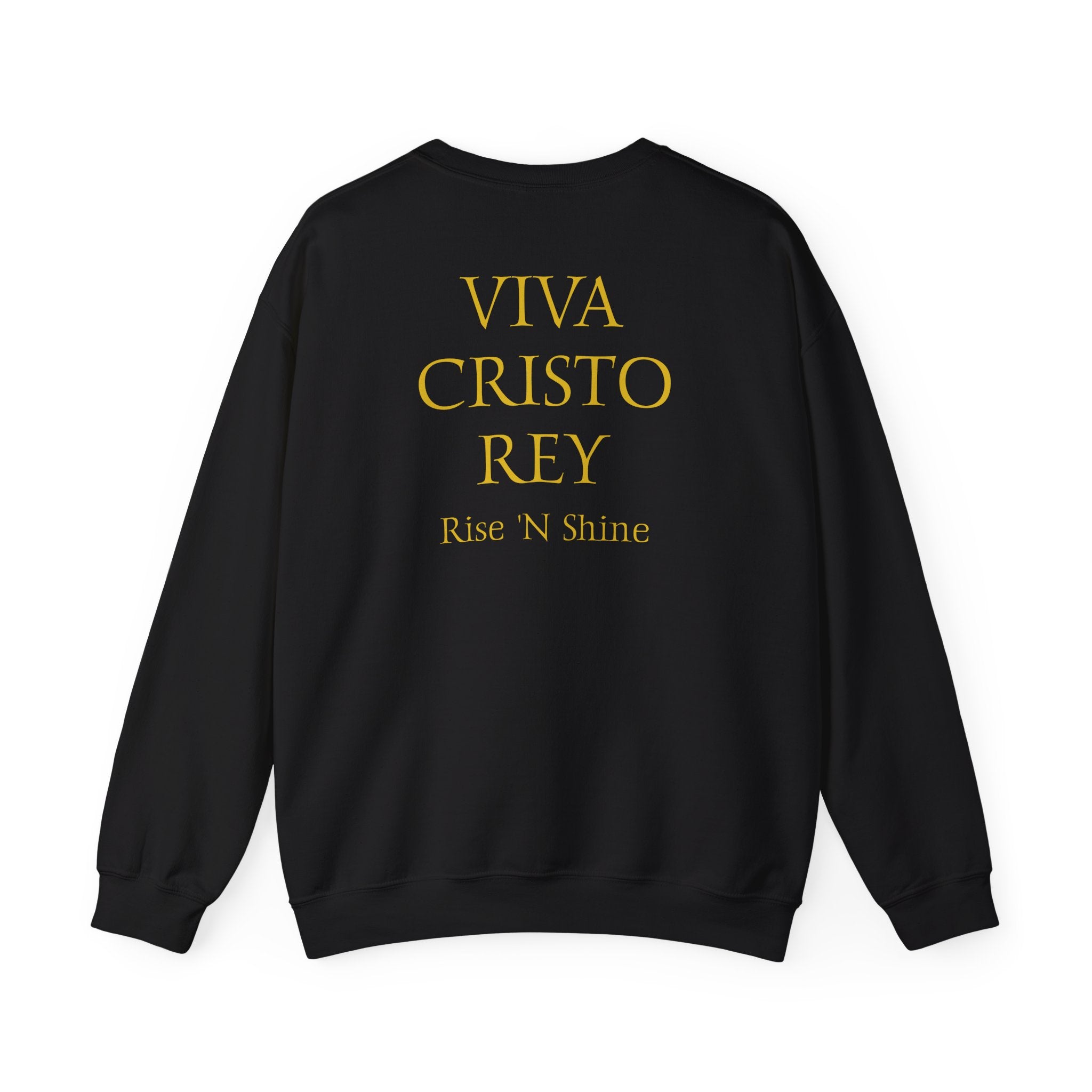 Christian Knight Crewneck Sweatshirt — 'Amen' Sunrise Prayer Battlefield Design