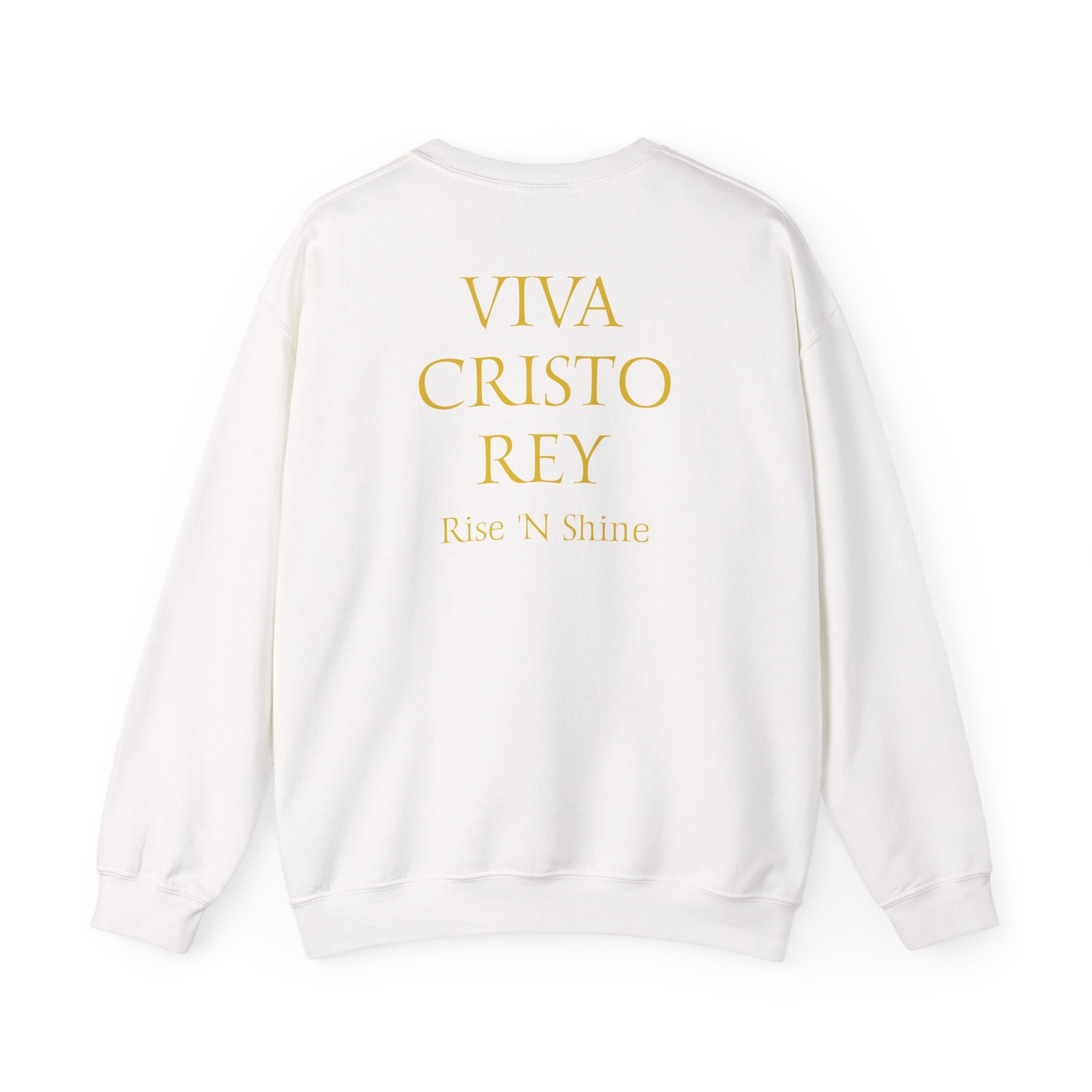 Christian Knight Crewneck Sweatshirt — 'Amen' Sunrise Prayer Battlefield Design