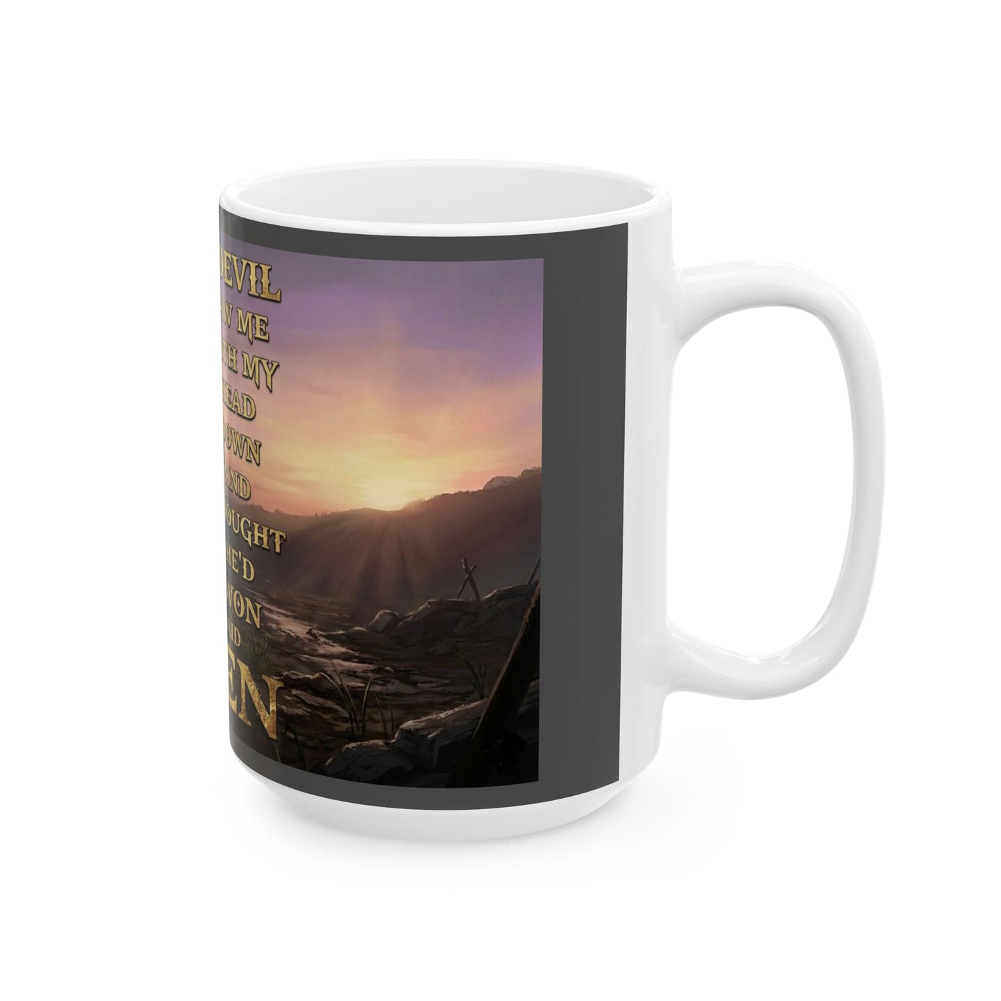 Amen Prayer Mug — Christian Faith Inspirational Coffee Cup (11oz/15oz)