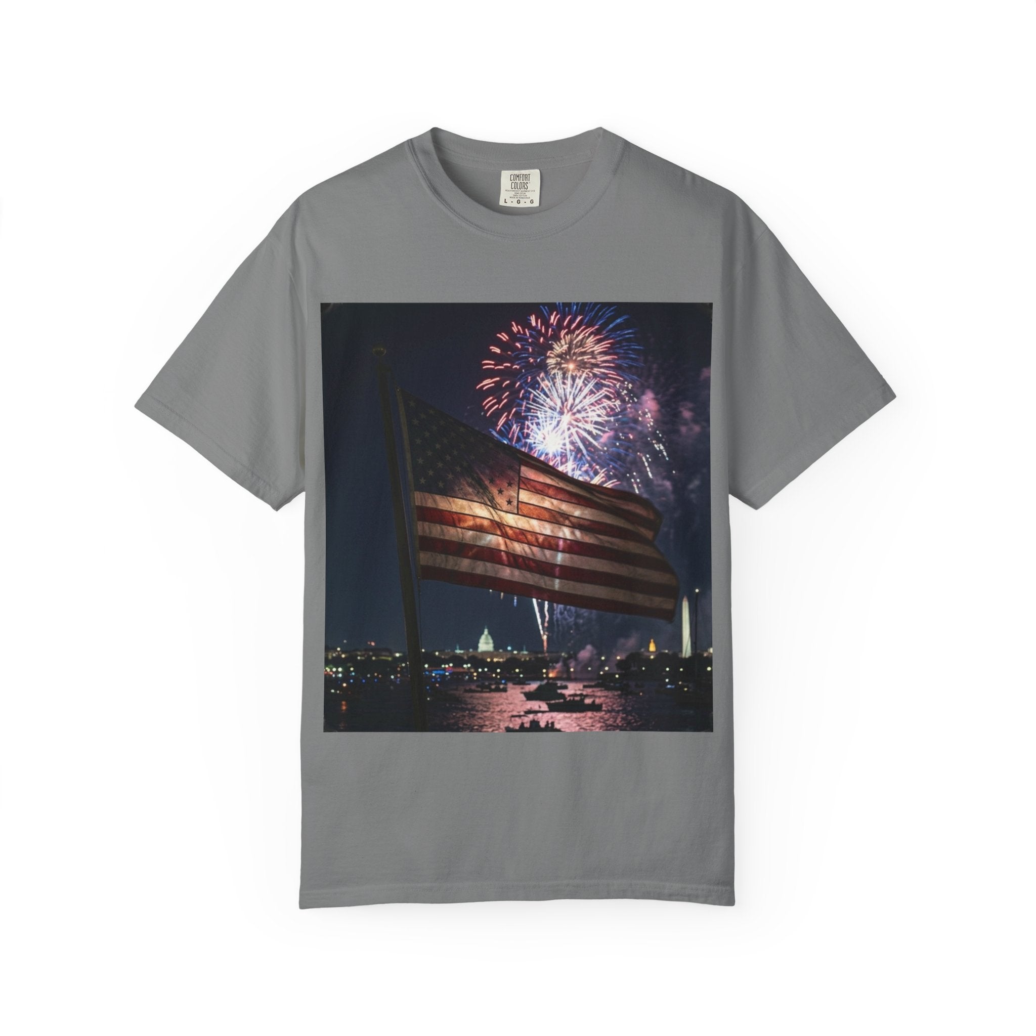 Patriotic 4th of July Fireworks over D.C.