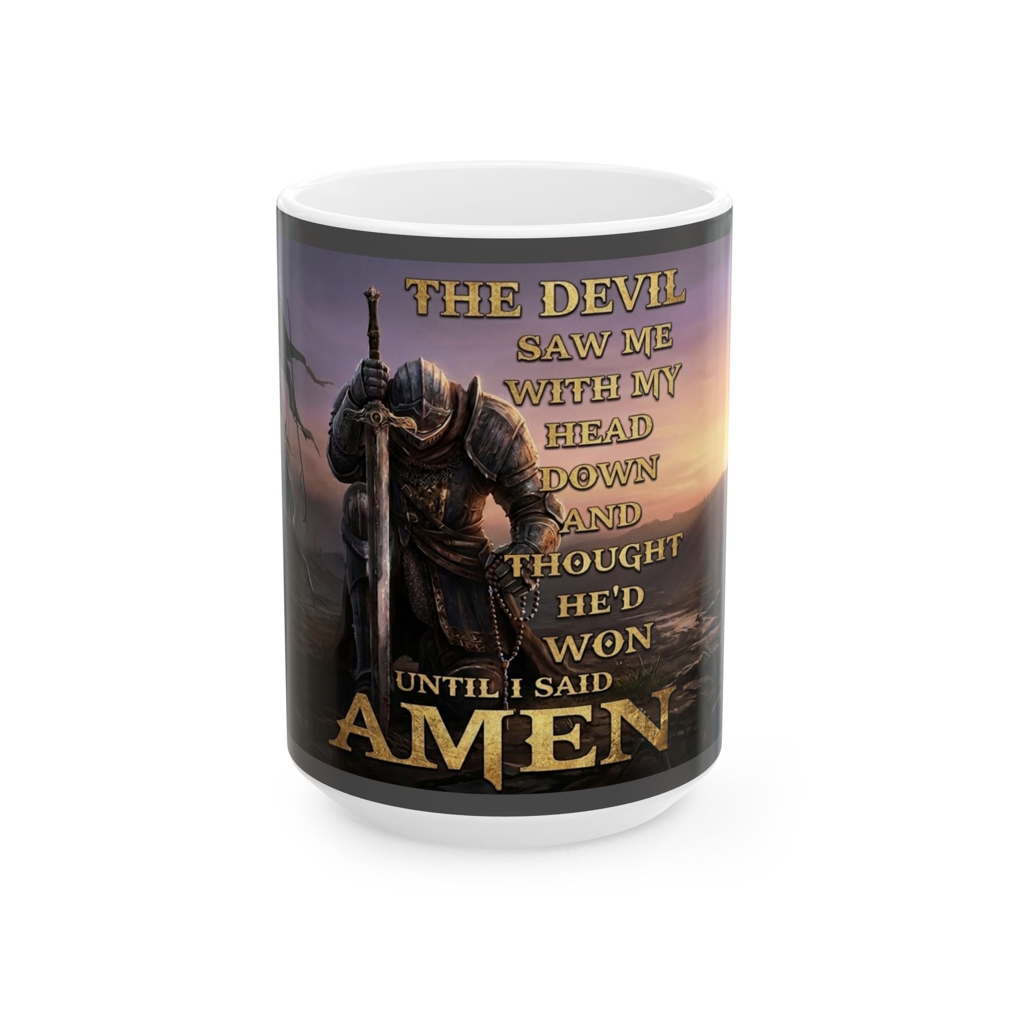 Amen Prayer Mug — Christian Faith Inspirational Coffee Cup (11oz/15oz)