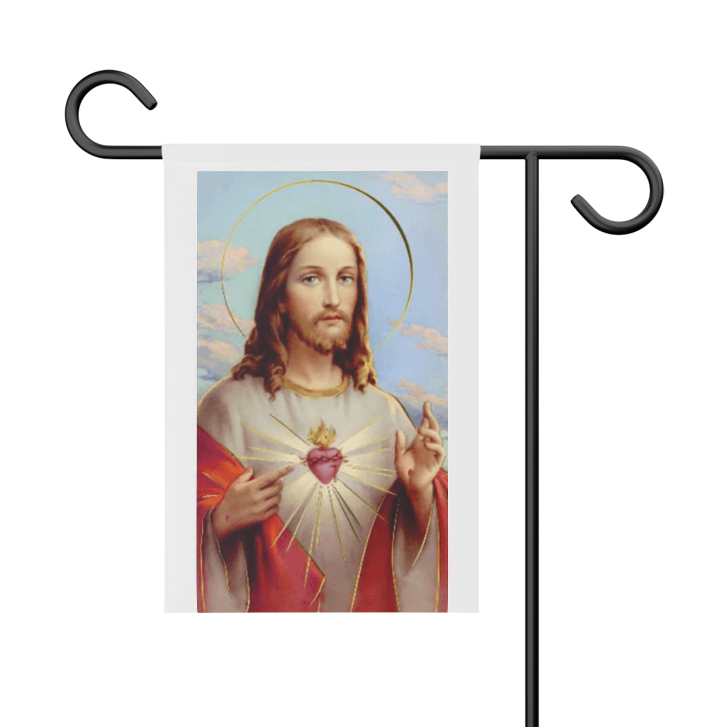 Sacred Heart Jesus Garden Flag — Month of The Sacred Heart