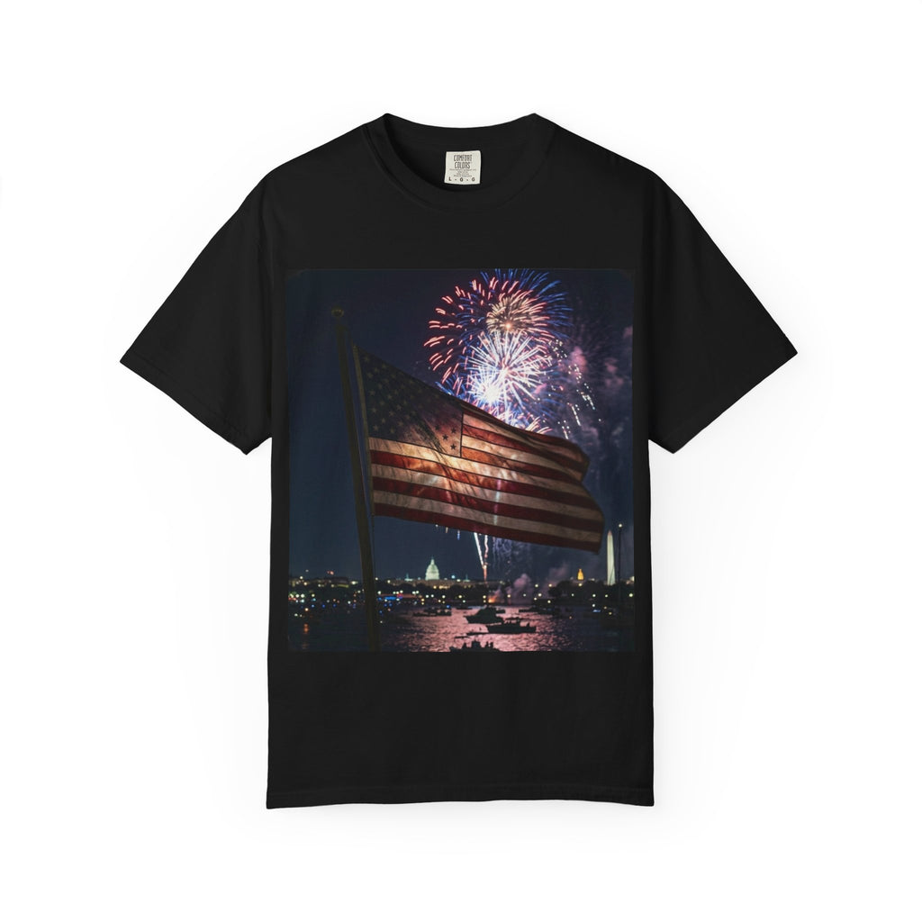 Patriotic 4th of July Fireworks over D.C.