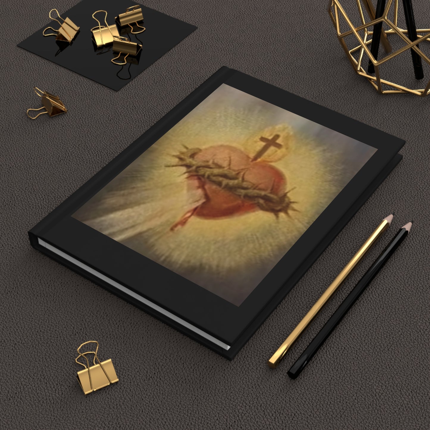 Sacred Heart Journal — Christian Hardcover Mental Prayer/Meditation Notebook