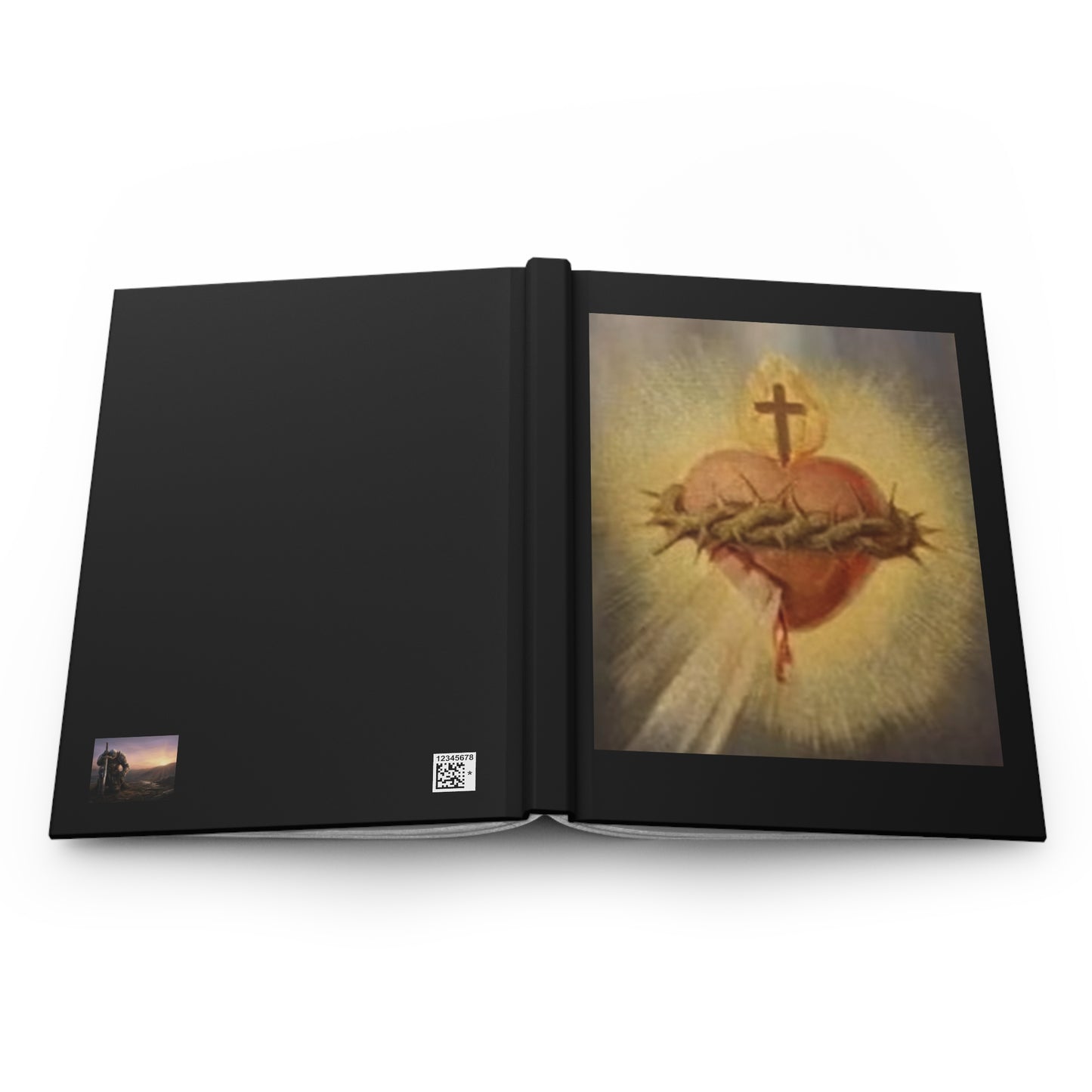 Sacred Heart Journal — Christian Hardcover Mental Prayer/Meditation Notebook