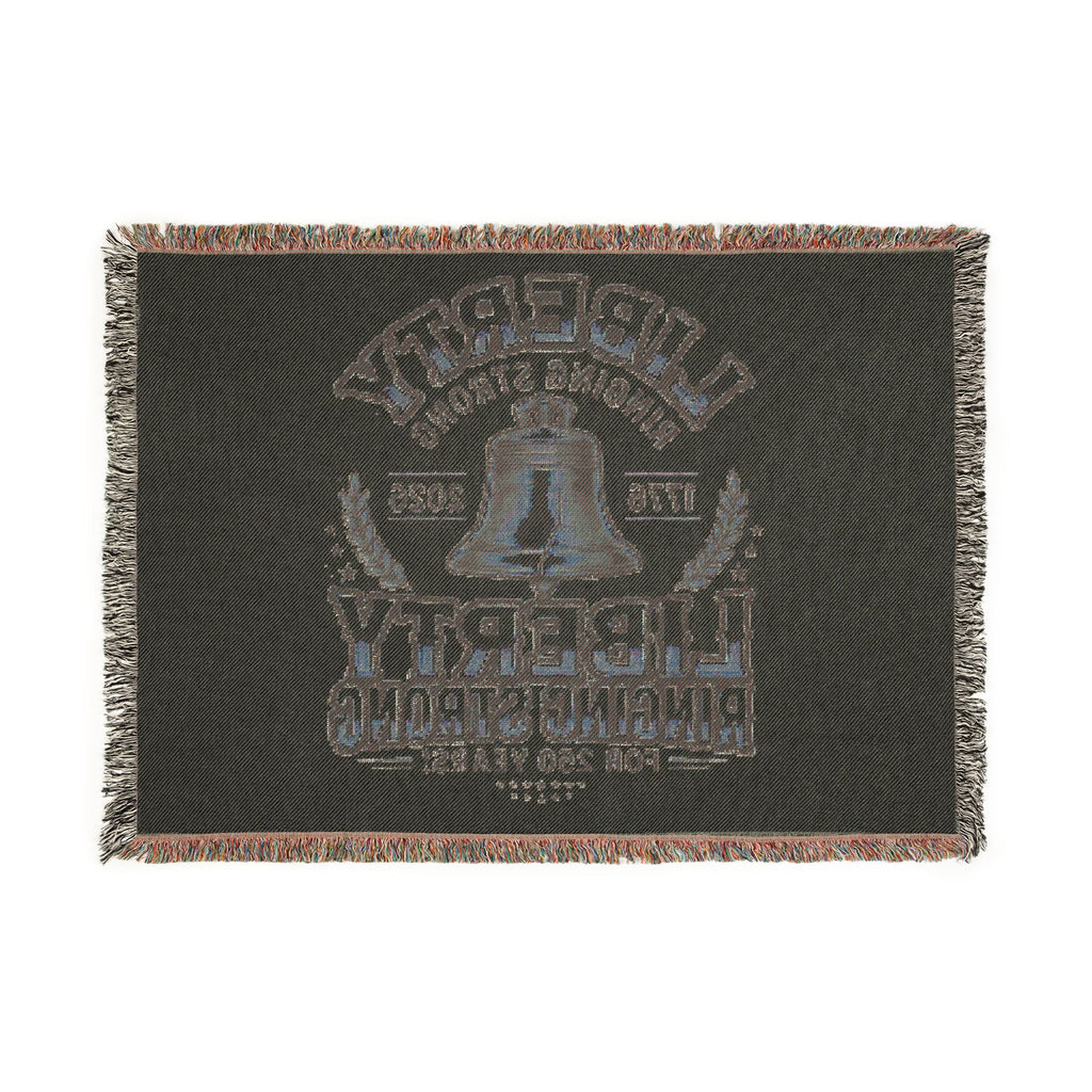 Liberty Ringing Strong Woven Blanket – Patriotic Bell Throw