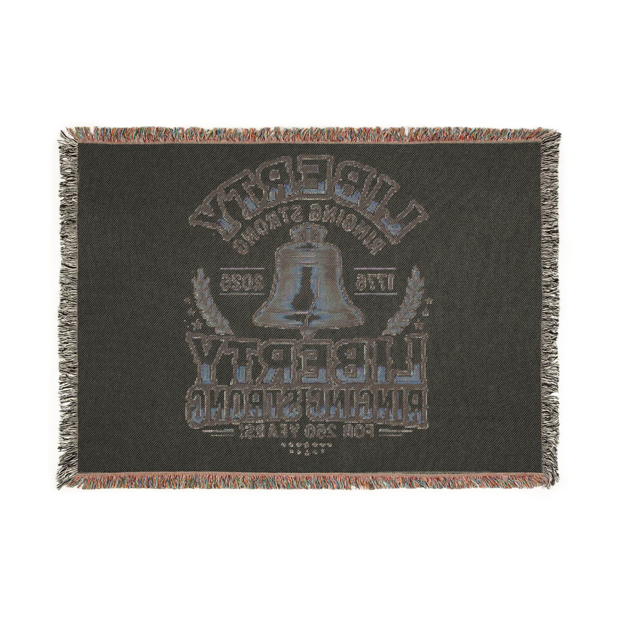 Liberty Ringing Strong Woven Blanket – Patriotic Bell Throw