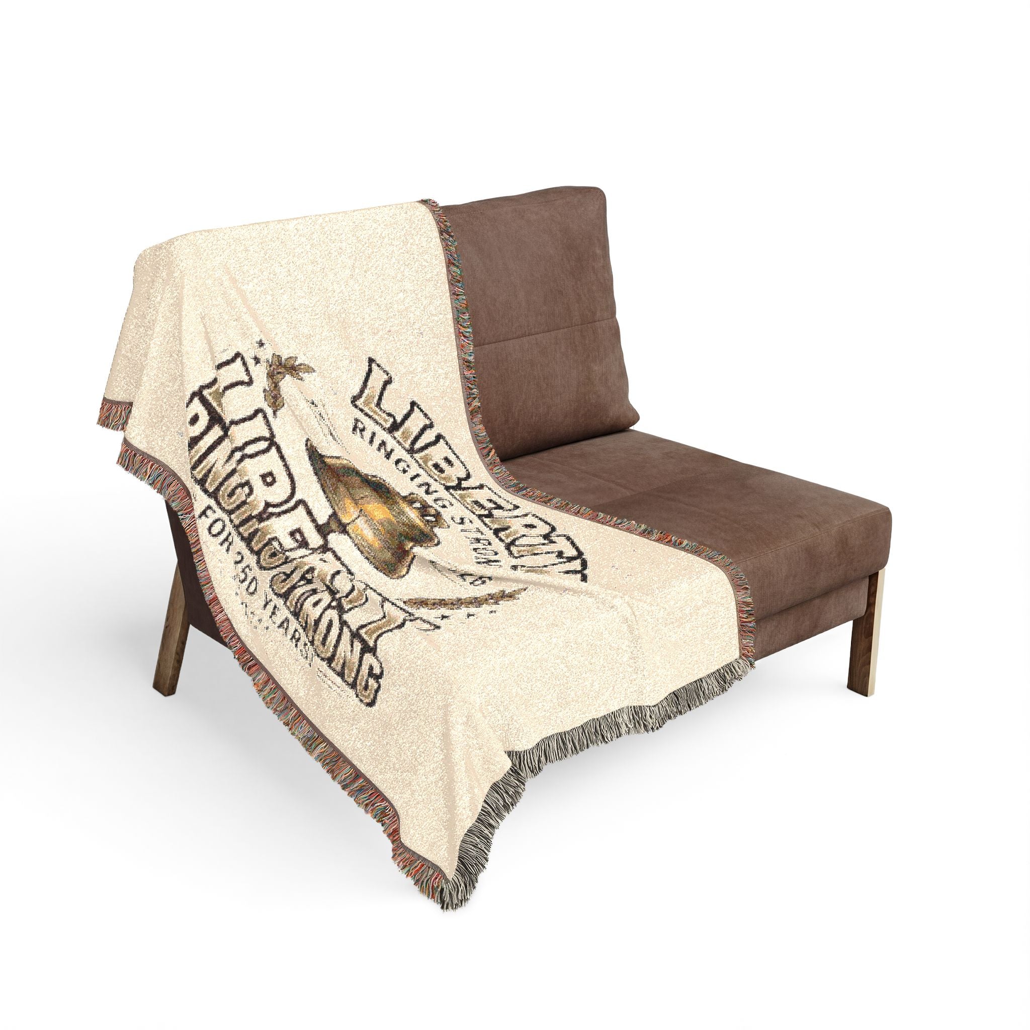 Liberty Ringing Strong Woven Blanket – Patriotic Bell Throw